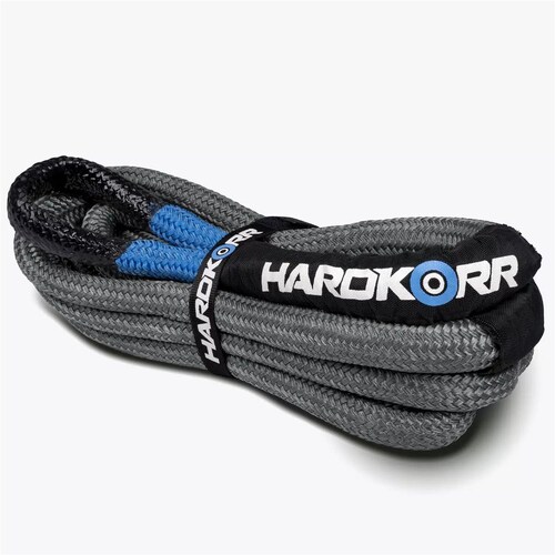 Hardkorr 10-Metre Kinetic Recovery Rope With 12,000Kg Minimum Breaking Strength Rated - HKRKINRP10