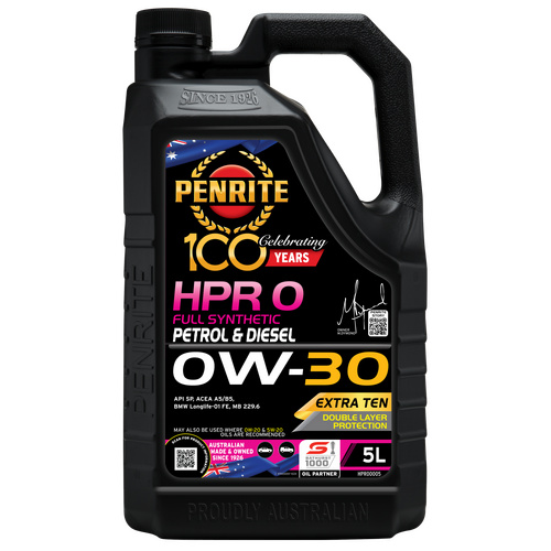 Penrite HPR 0 Full Synthetic 0W-30 Engine Oil - 5L (HPR00005)