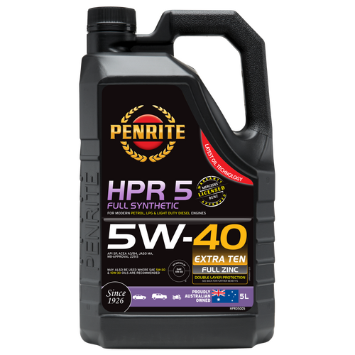 Penrite Hpr5 Full Synthetic Engine Oil 5l 5w40 HPR05005