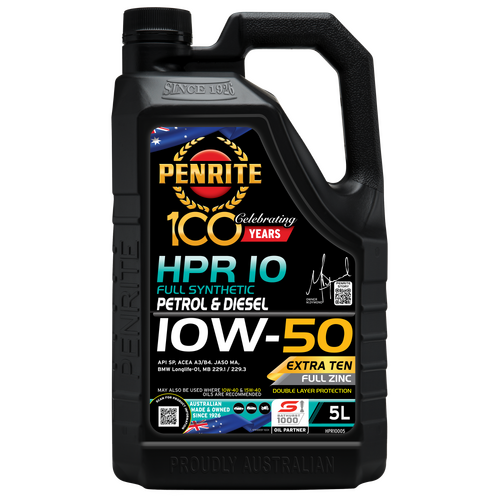 Penrite HPR 10 10W-50 Full Synthetic Engine Oil - 5L (HPR10005)