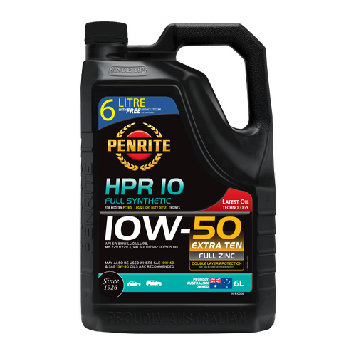 Penrite HPR10 Full Synthetic Engine Oil 10W-50 6L