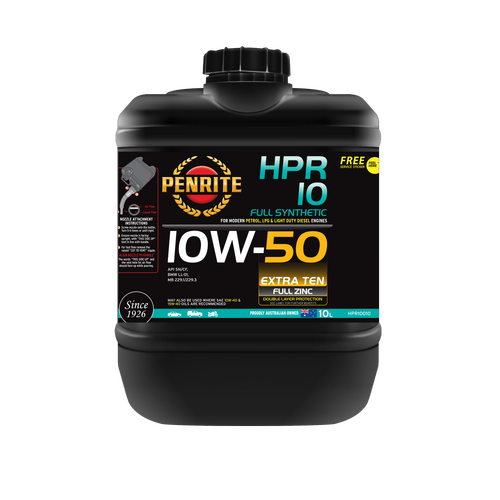 Penrite Hpr10 Full Synthetic Engine Oil  10l 10w50 HPR10010 