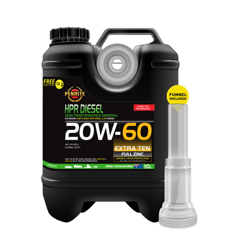 Penrite HPR Diesel 20W-60 Premium Mineral Diesel Engine Oil - 10L (HPRD010)