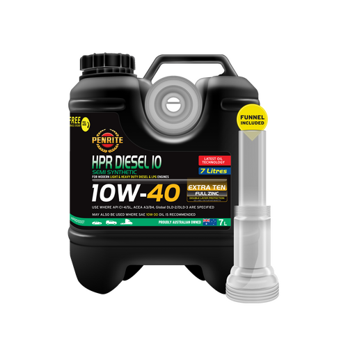 Penrite HPR Diesel 10 10W-40 Semi Synthetic CI-4 SL A3/B4 Diesel Engine Oil - 7L (HPRD10007)
