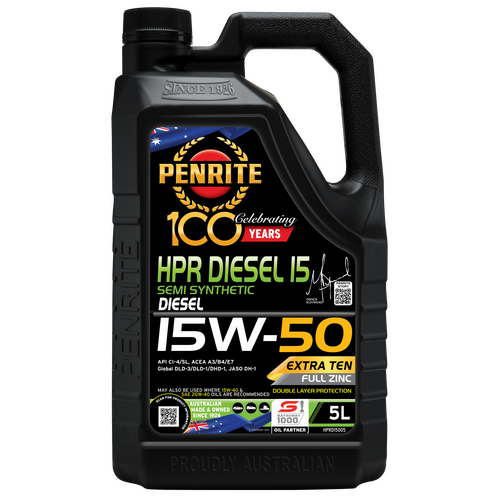 Penrite HPR Diesel 15 Semi Synthetic Engine Oil 15W-50 5L (HPRD15005)