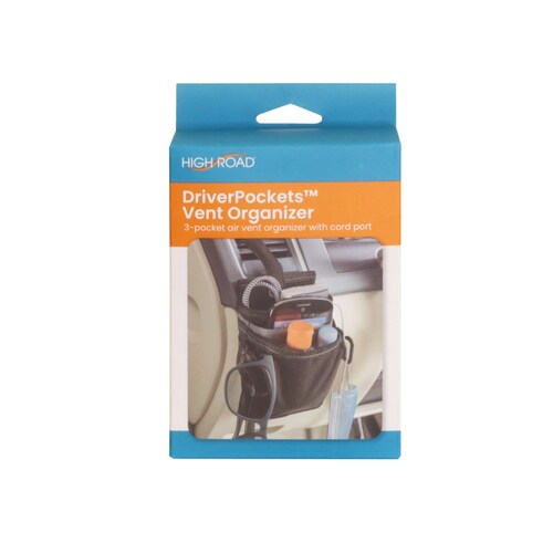 High Road Driver Pockets Vent Organiser HR-5555-BLK