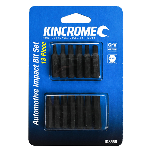 Kincrome Automotive Impact Bits 5/16" Drive 13 Piece ID3556