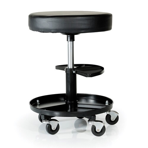 Impact Adjustable Mechanics Stool Seat - Black IG7308