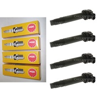 ICON & Ngk Set Of Ignition Coils & Spark Plugs IGC-158M-4-BKR5E IGC-158