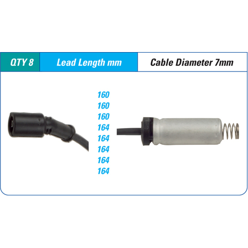 Icon Ignition Lead Set With Heat Shields ILS-033M