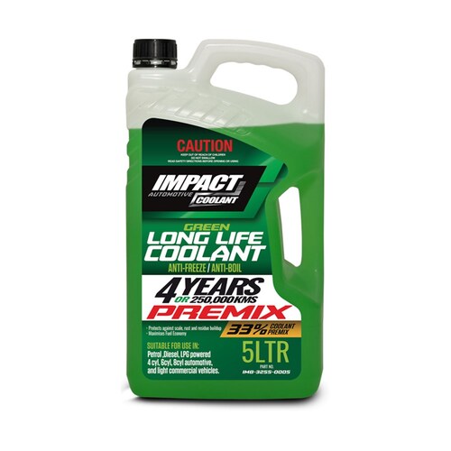 Impact Green Long Life Premix Coolant - 5L IM8-3255-0005