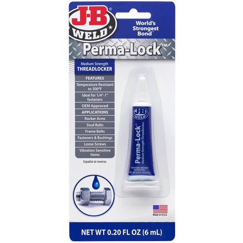 JB Weld  Perma-lock Medium Strength Threadlocker  6mL  24206 JBW24206 