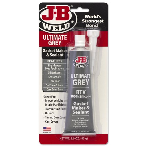 JB Weld  Ultimate Grey Silicone Rtv Gasket Maker & Sealant  85g  32327 JBW32327 