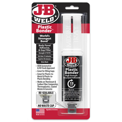 JB Weld  Plasticbonder 2 Part Urethane Adhesive - Black  25mL  50139 JBW50139 