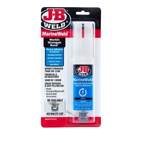 JB Weld Marineweld 2 Part Marine Adhesive Epoxy - White  25ml  JBW50172 JBW50172