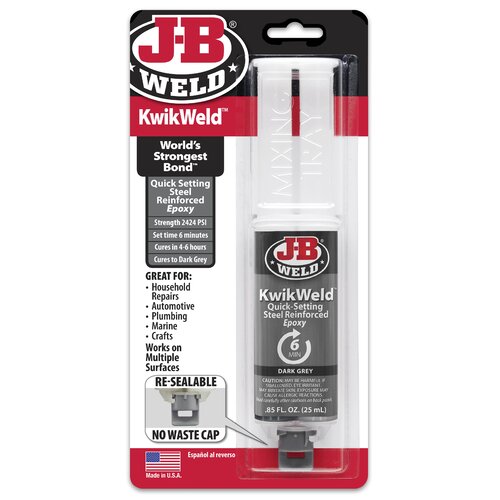 JB Weld Kwikweld Quick Setting Steel Reinforced Epoxy  25ml  JBW50176 JBW50176