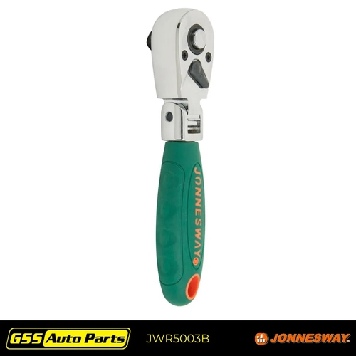 Jonnesway 3/8 Dr Stubby Flexible Ratchet Handle JWR5003B 156x32x33mm