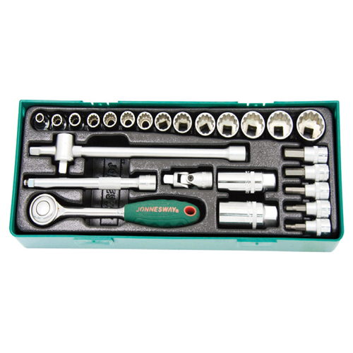 Jonnesway 26PCS 3/8DR Super Tech Socket Set JWS68H3126SP
