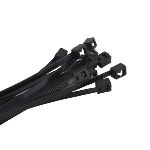Kincrome 100 Pack Black Self-Cut Cable Ties 200 X 4Mm K15801