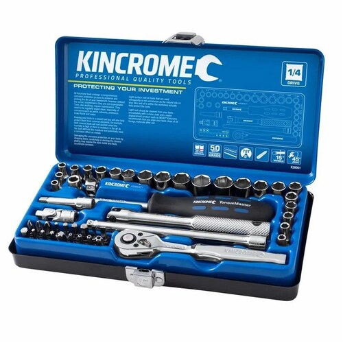 Kincrome 48 Piece 1/4" Drive Metric & Imperial Socket Set K28001