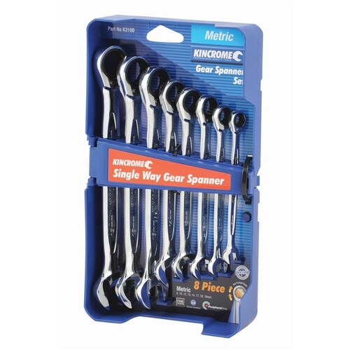Kincrome 8 Piece Gear Spanner Set - Metric K3100