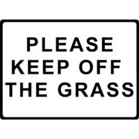Metal Sign - "PLEASE KEEP OFF THE GRASS"