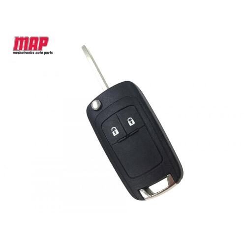 MAP Complete Remote & Flip Key Assy - 2 Button KF243 suits RG Colorado & JH Cruze Hatch/Wagon