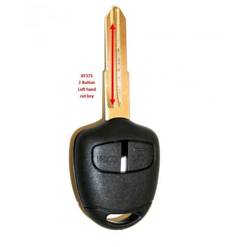 Map Remote Shell & Key - 2 Button (lh Cut Blade) KF375