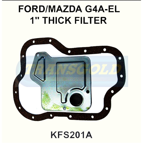 Transgold Automatic Transmission Filter Service Kit KFS201A WCTK23 suits Gfs401 G4A Ford/Mazda (1'' Thick Filter)-Turbo