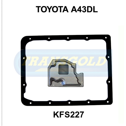 Transgold Automatic Transmission Filter Service Kit KFS227 suits Gfs427 Toyota A43Dl,A44Dl/Aw372L Holden/Tarago/Hiace