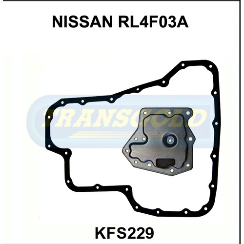 Transgold Automatic Transmission Filter Service Kit KFS229 suits Jatco Rl4F03A/V Fwd Nissan Pulsar