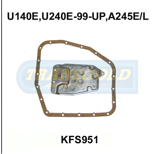 Transgold Automatic Transmission Filter Service Kit KFS951 WCTK101