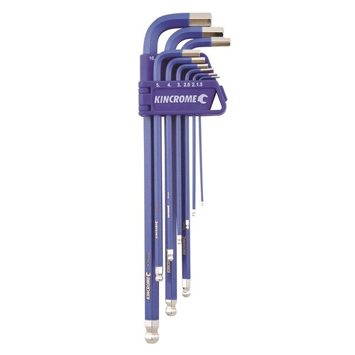 Kincrome 9 Piece Long Metric Ball Point Hex Key Set K5043