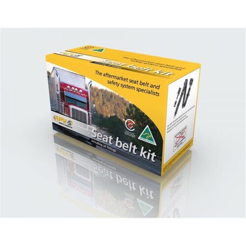 APV In-Pillar Retractor 3.2M Right Lap Sash Seat Belt With 170Mm Stem Lower Strap And Fasteners (Black) K6304