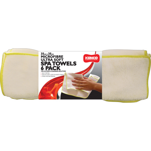 Kenco Spa Ultra Soft Microfibre Towels 6pack KMFSTL6PK