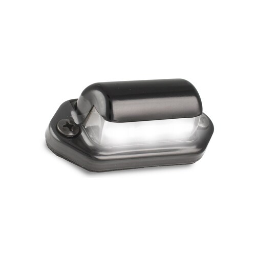 LED Autolamps 30BLM Licence Plate Lamp with Black Steel Bezel