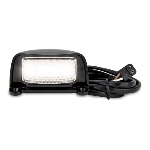 LED Auto Lamps Licence Plate Lamp with Black Housing and 1M Cable - 35BLM1P