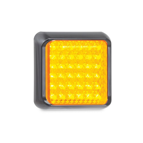 LED Autolamps 80AM Rear Indicator Lamp Square with Black Bracket