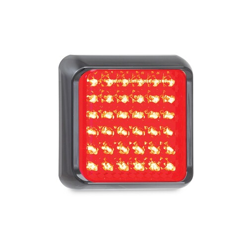 LED Autolamps 80RM Stop/Tail Lamp Square with Black Bracket