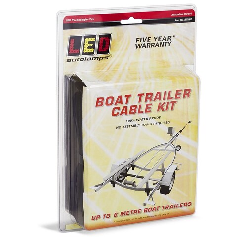LED Auto Lamps Boat Trailer Cable Kit 8Ft - BTK8F
