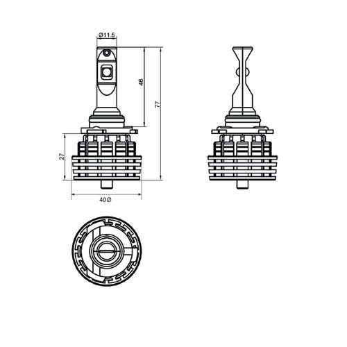LED Autolamps HB4 5000Lm Headlight Kit Single Beam - HB4-5000LM