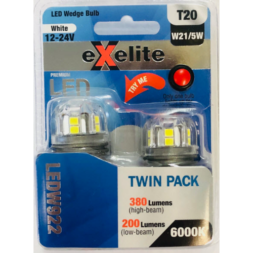 Exelite Led Globes 6000K (2Pc) LEDW922