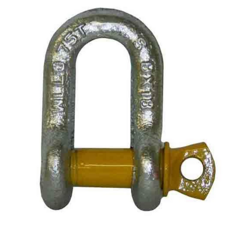 Loadmaster Towbar D-Shackle 8mm Grade S 0.75t Marked With Yellow Pin LM31100