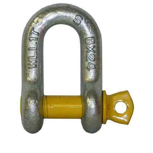 Loadmaster Towbar D-Shackle 10mm Grade S 1.00t Marked With Yellow Pin LM31101
