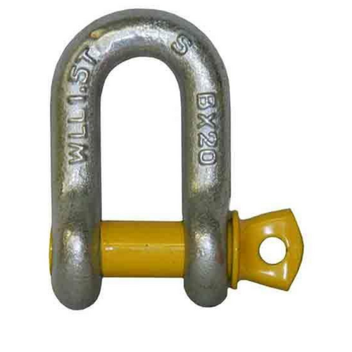 Loadmaster Towbar D-Shackle 11mm Grade S 1.50t Marked With Yellow Pin LM31102