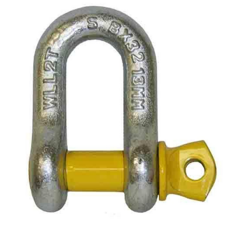 Loadmaster Towbar D-Shackle 13mm Grade S 2.00t Marked With Yellow Pin LM31103