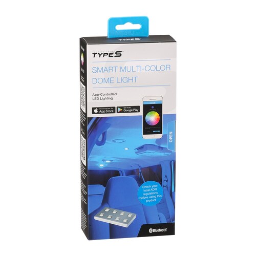 Type S Glm55258 App Controlled Plug And Glow Interior Multi-Colour Led Dome Light Kit GLM55258