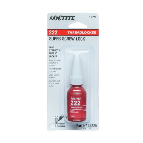 Loctite 222 Threadlocker - Low Strength - Purple 10mL 22220