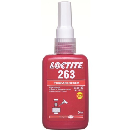 Loctite 263 High Strength Threadlocker - Red 50mL 44130
