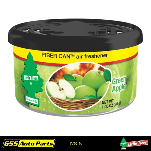 Little Trees Air Freshener Green Apple Fiber Can 17816